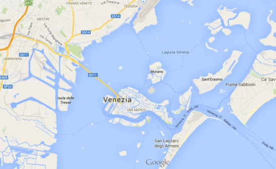 Como chegar em Veneza na Itália de carro.