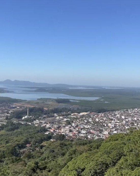 Joinville o que fazer vista do mirante.